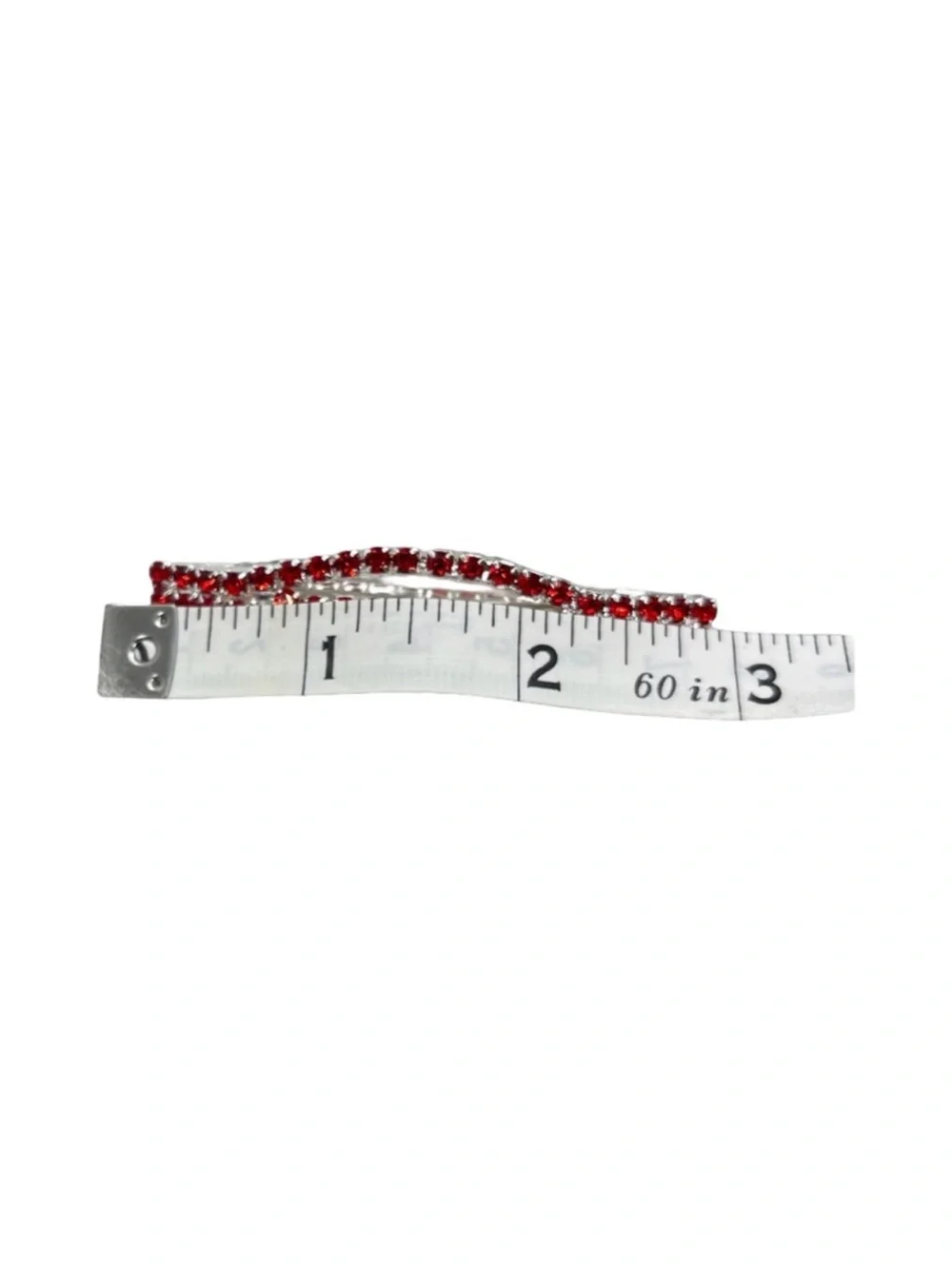 Red Rhinestone Hair Clip Barrette FINAL PRICE DROP